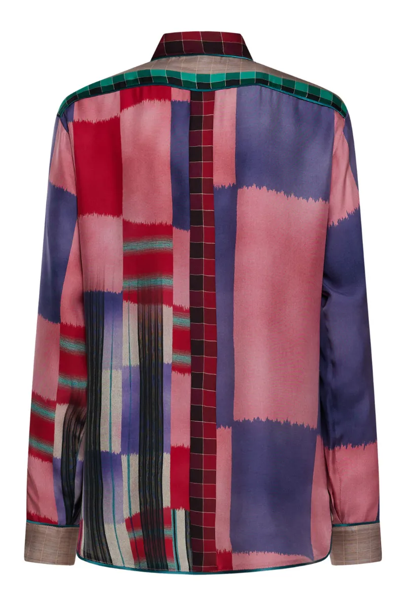 Aloe Printed Silk Shirt