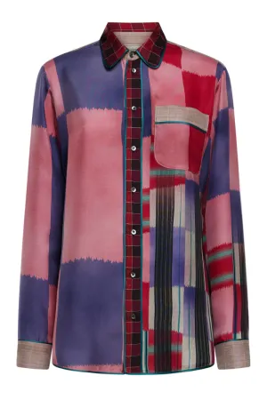 Aloe Printed Silk Shirt