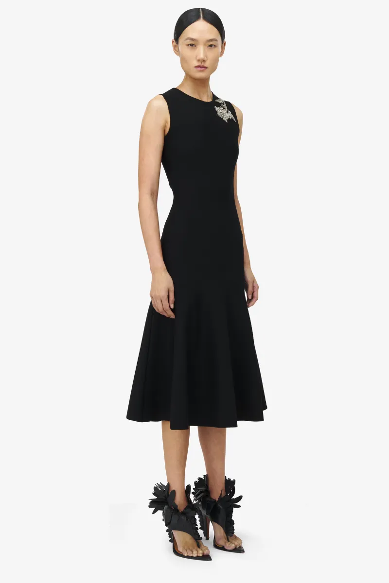 Banshee Embroidered Knit Dress