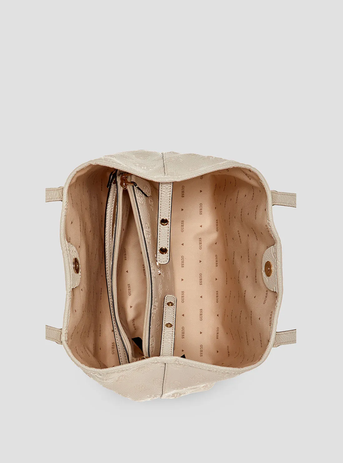 Beige Logo Vikky 2 in 1 Tote Bag Guess