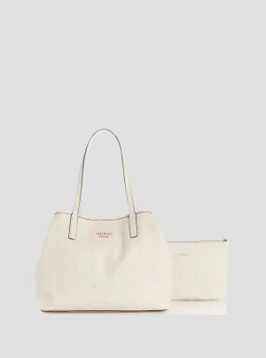 Beige Logo Vikky 2 in 1 Tote Bag Guess