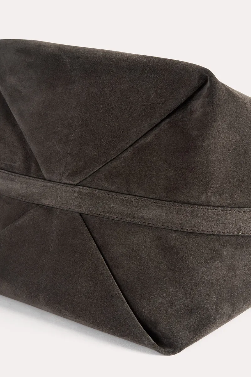 Belted Suede Tote