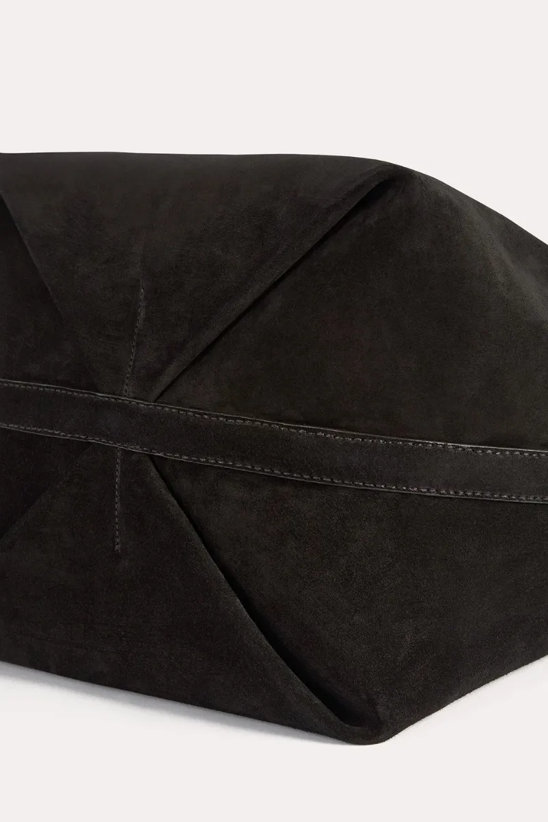 Belted Suede Tote