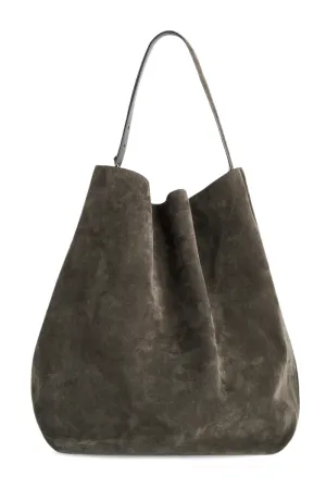 Belted Suede Tote