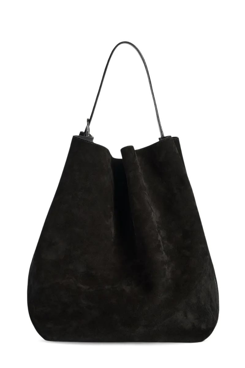 Belted Suede Tote