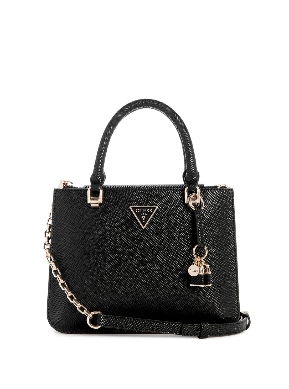 Black Ilia Small Girlfriend Satchel Bag Guess