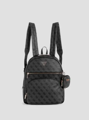 Black Logo Power Play Large Backpack Guess