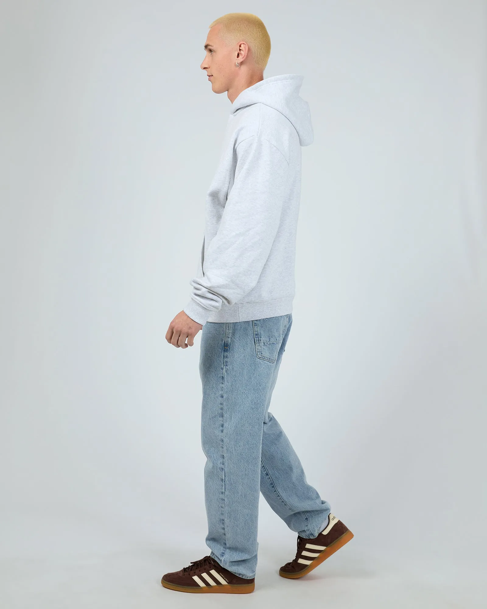 Box Hoodie Grey Marle