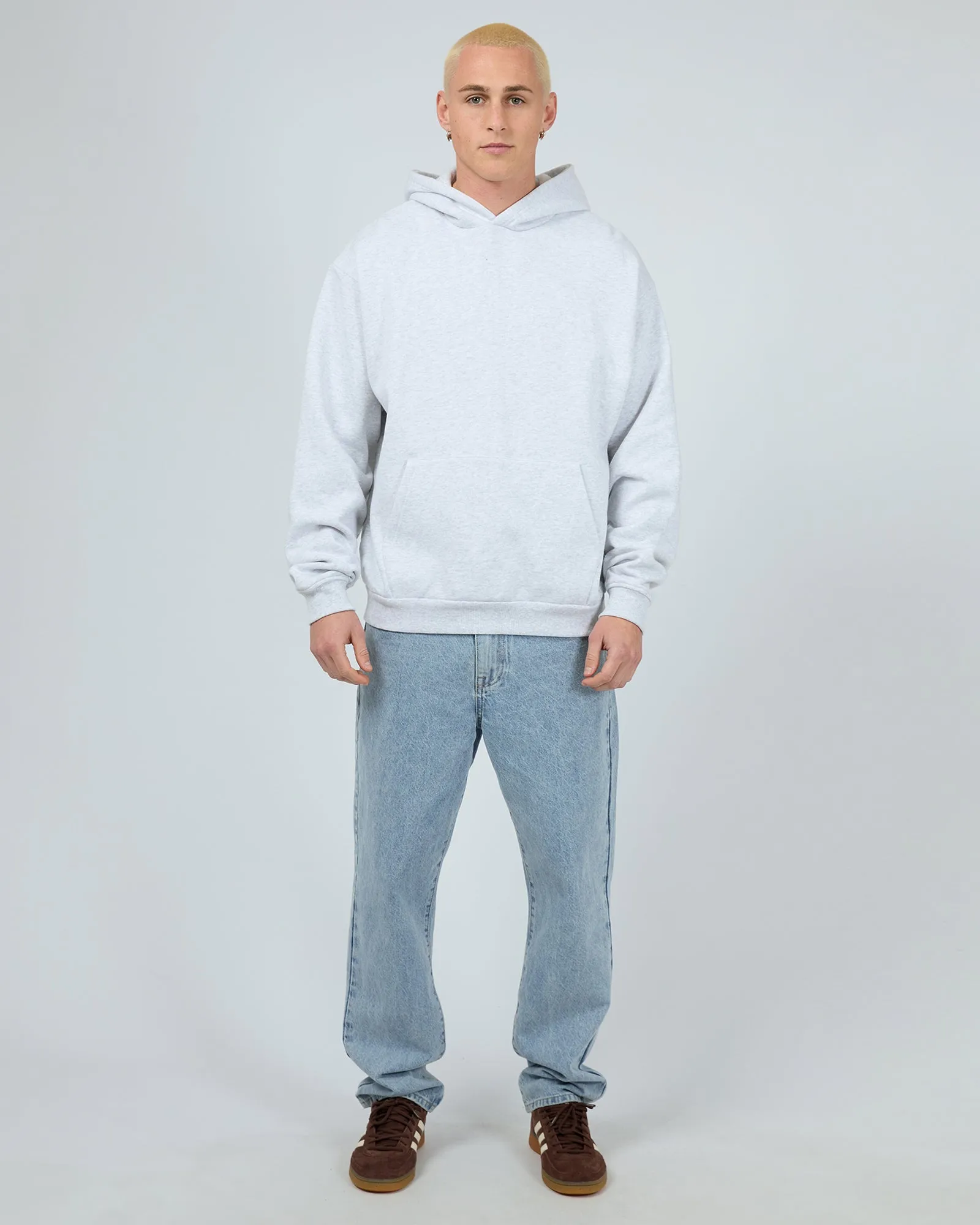 Box Hoodie Grey Marle