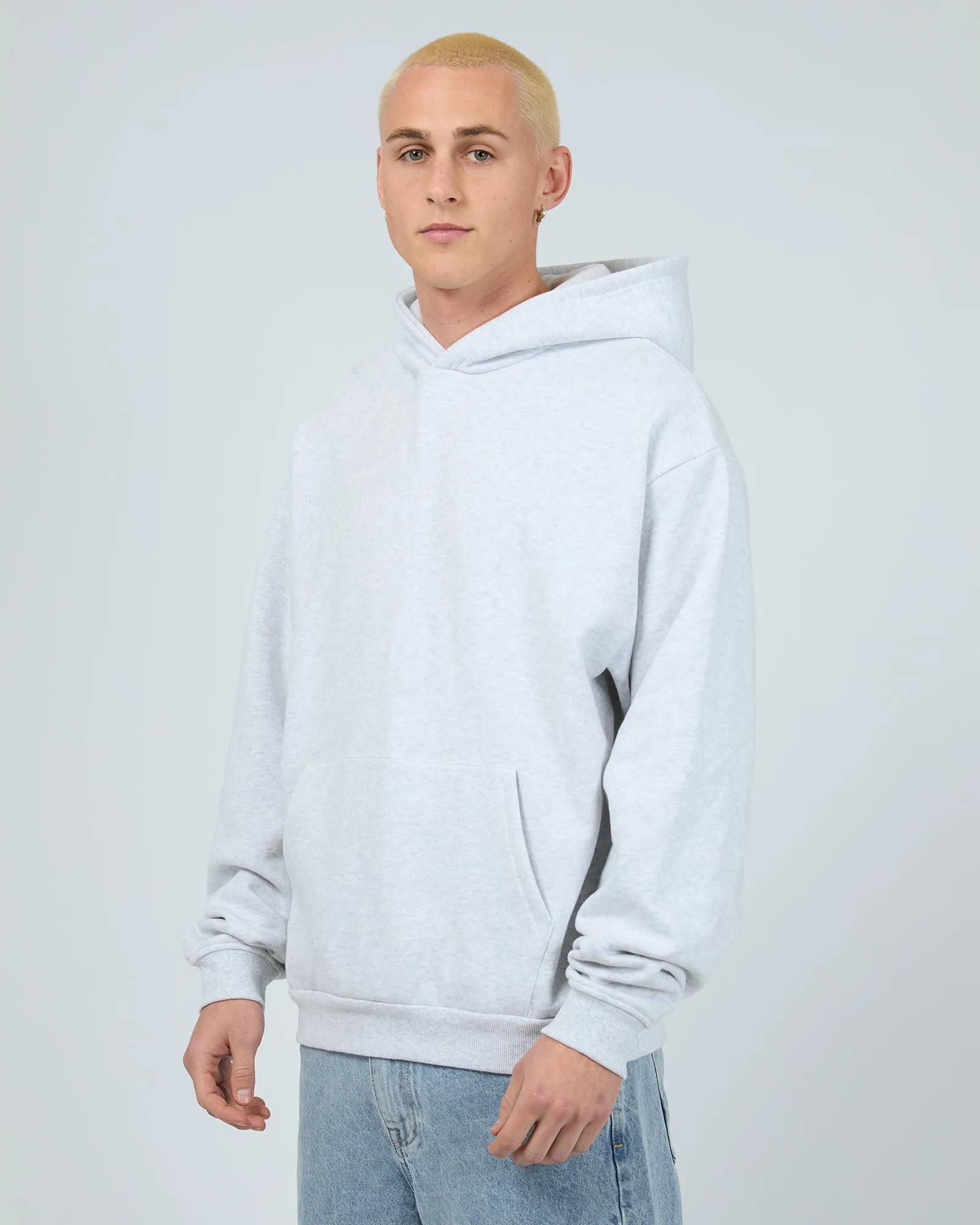 Box Hoodie Grey Marle
