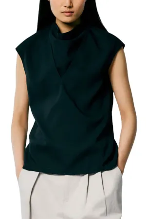 Chalky Drape Handkerchief Top