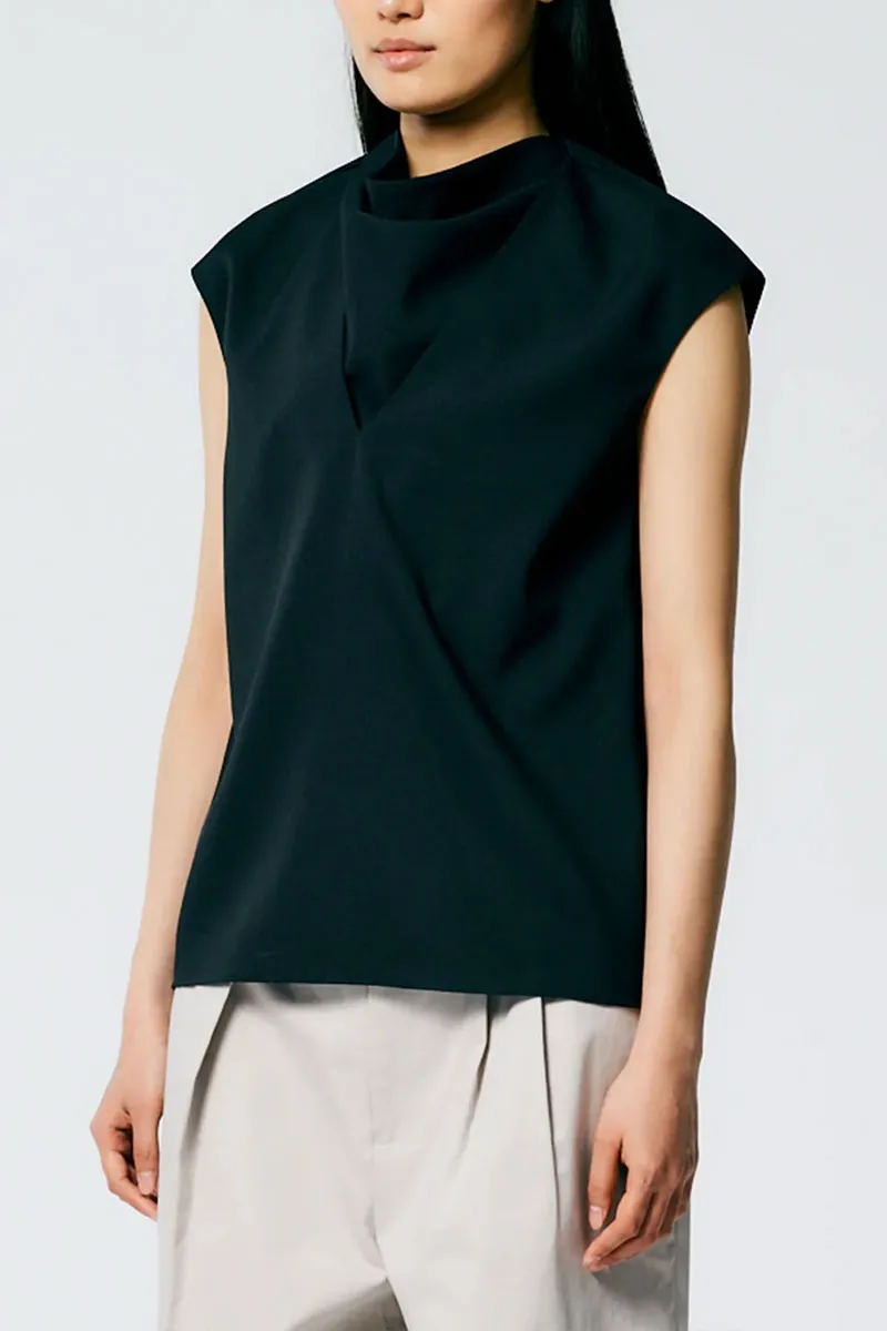 Chalky Drape Handkerchief Top