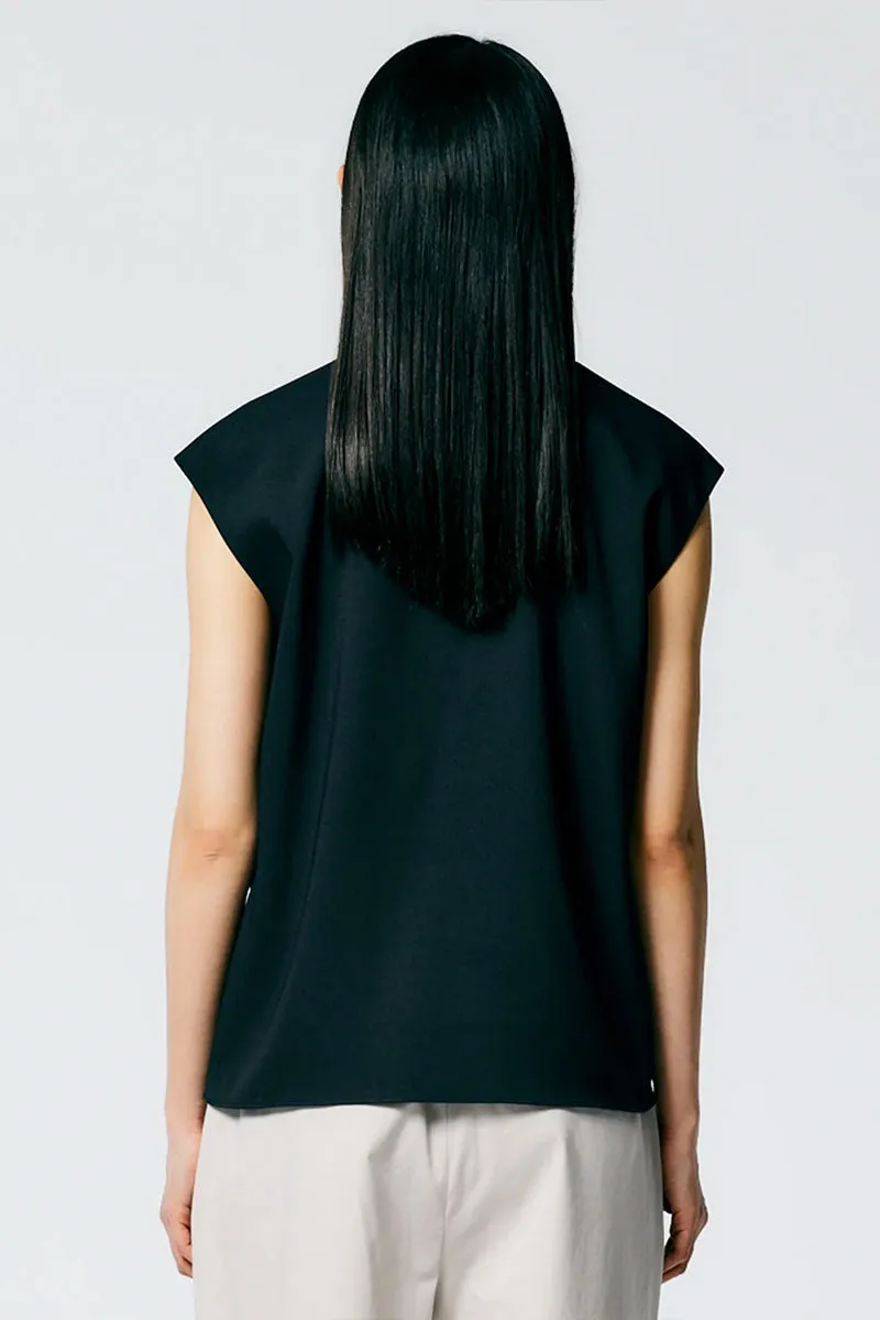 Chalky Drape Handkerchief Top