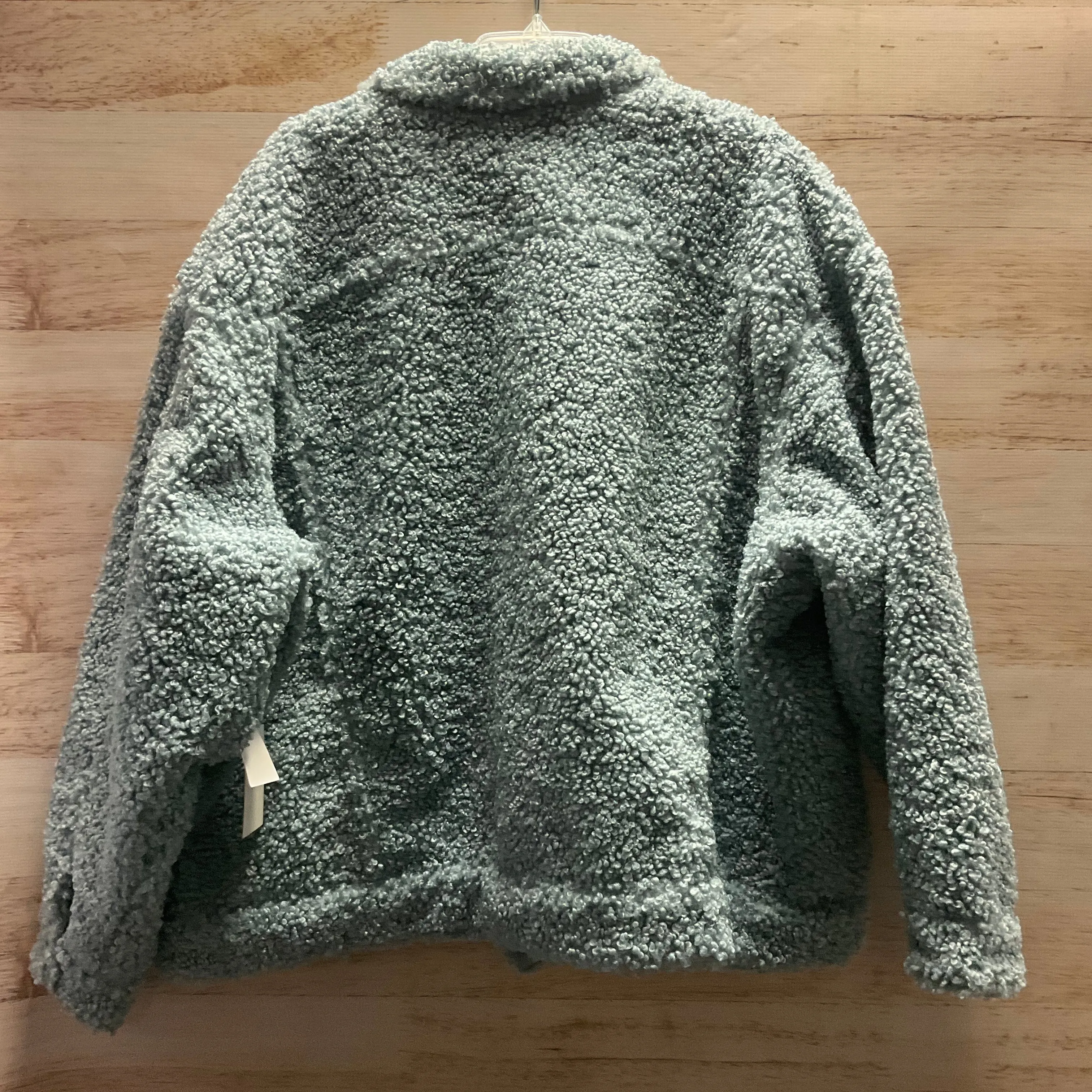 Coat Faux Fur & Sherpa By Good American In Blue, Size: 3X