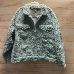Coat Faux Fur & Sherpa By Good American In Blue, Size: 3X