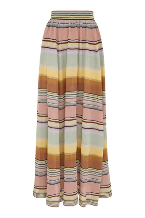 Coco Stripe Circle Skirt