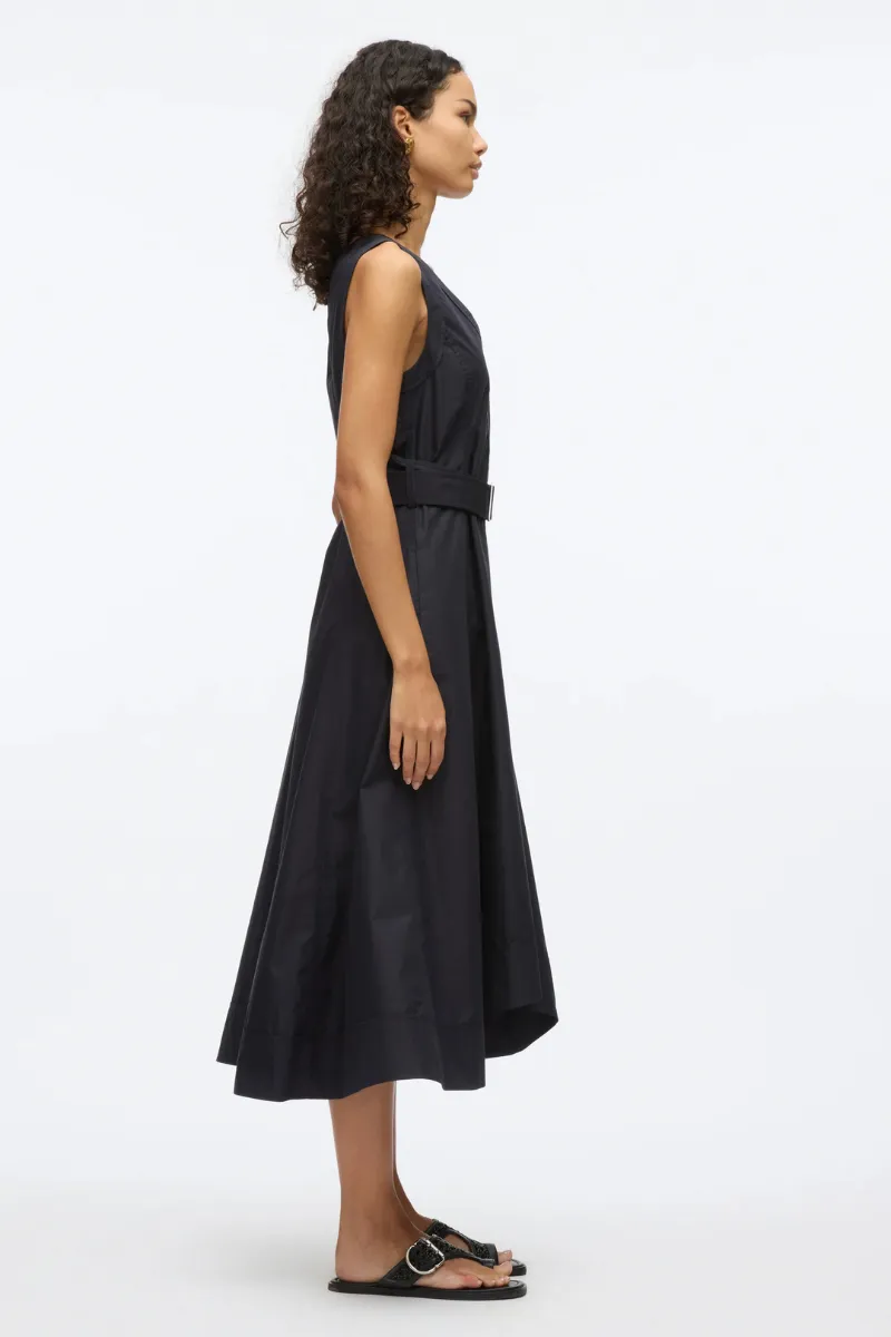 Crisscross Back Midi Dress