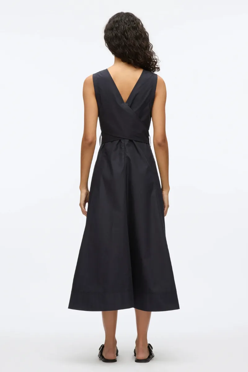 Crisscross Back Midi Dress