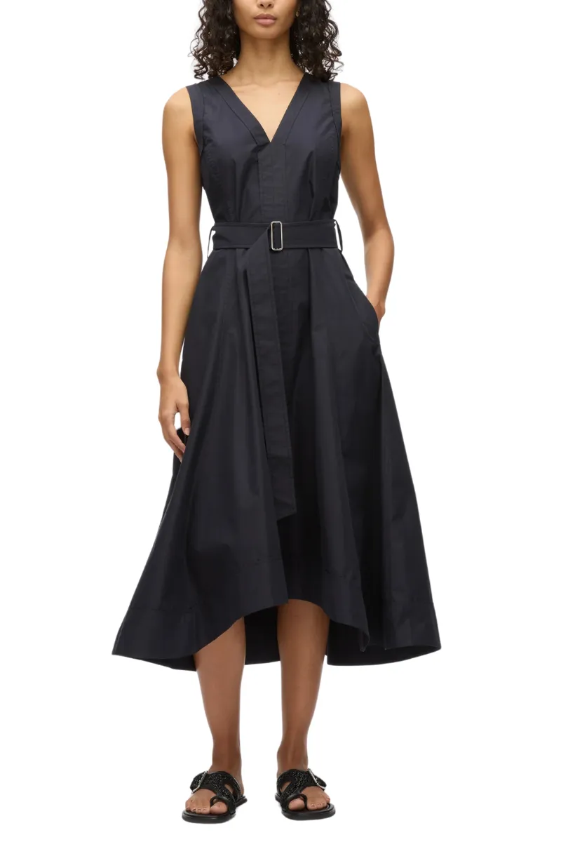 Crisscross Back Midi Dress