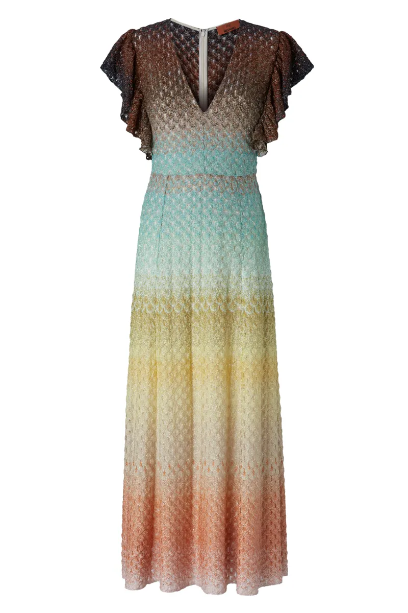 Degrade Raschel Laced Dress
