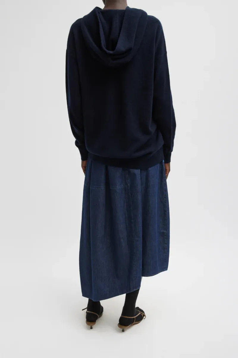Denim Asymmetrical Balloon Skirt