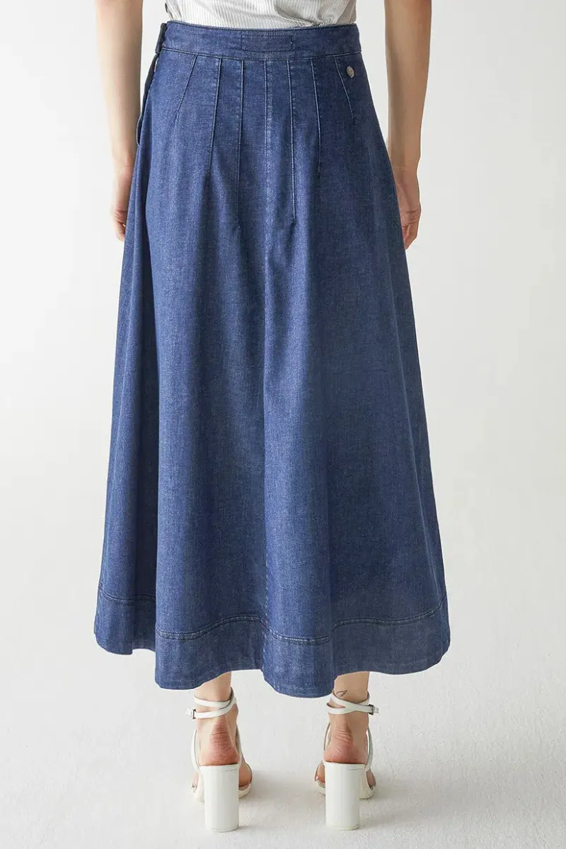Denim Circle Skirt