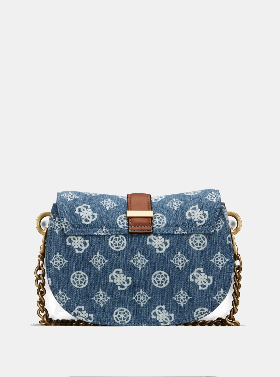 Denim Logo Kuba Mini Crossbody Bag Guess