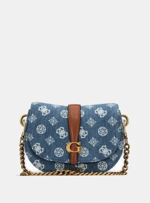 Denim Logo Kuba Mini Crossbody Bag Guess
