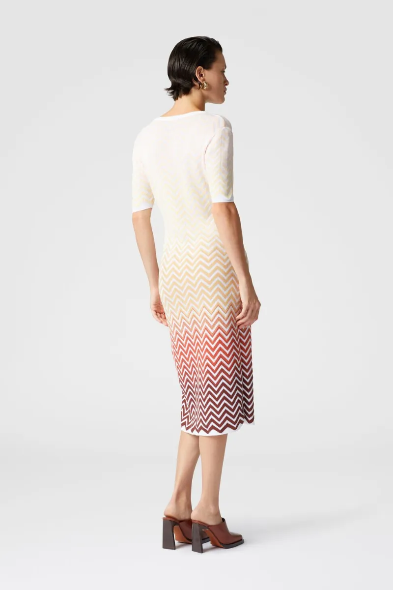 Dgrad Chevron Midi Dress