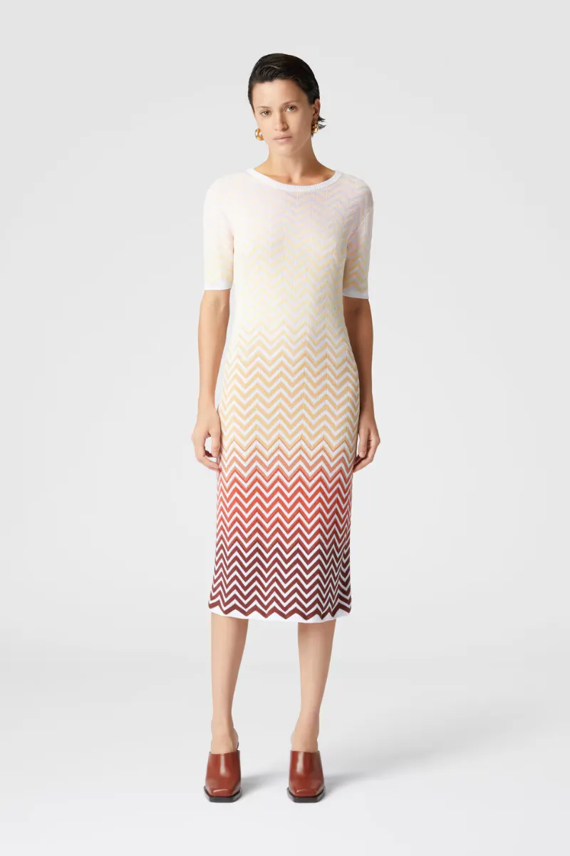 Dgrad Chevron Midi Dress