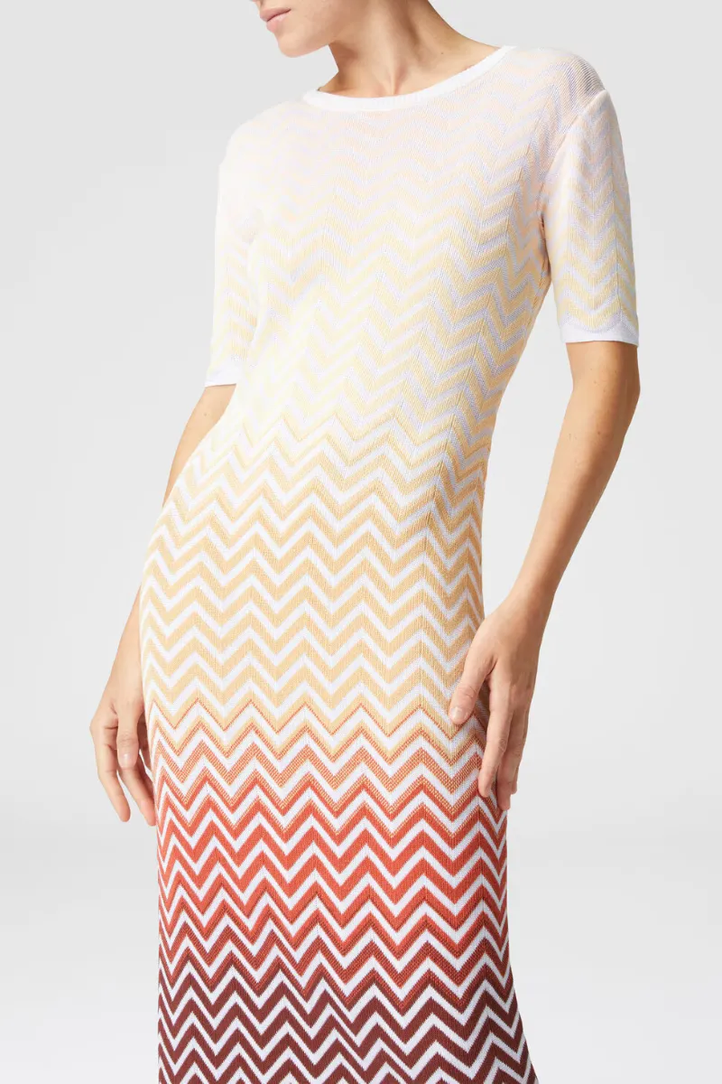 Dgrad Chevron Midi Dress