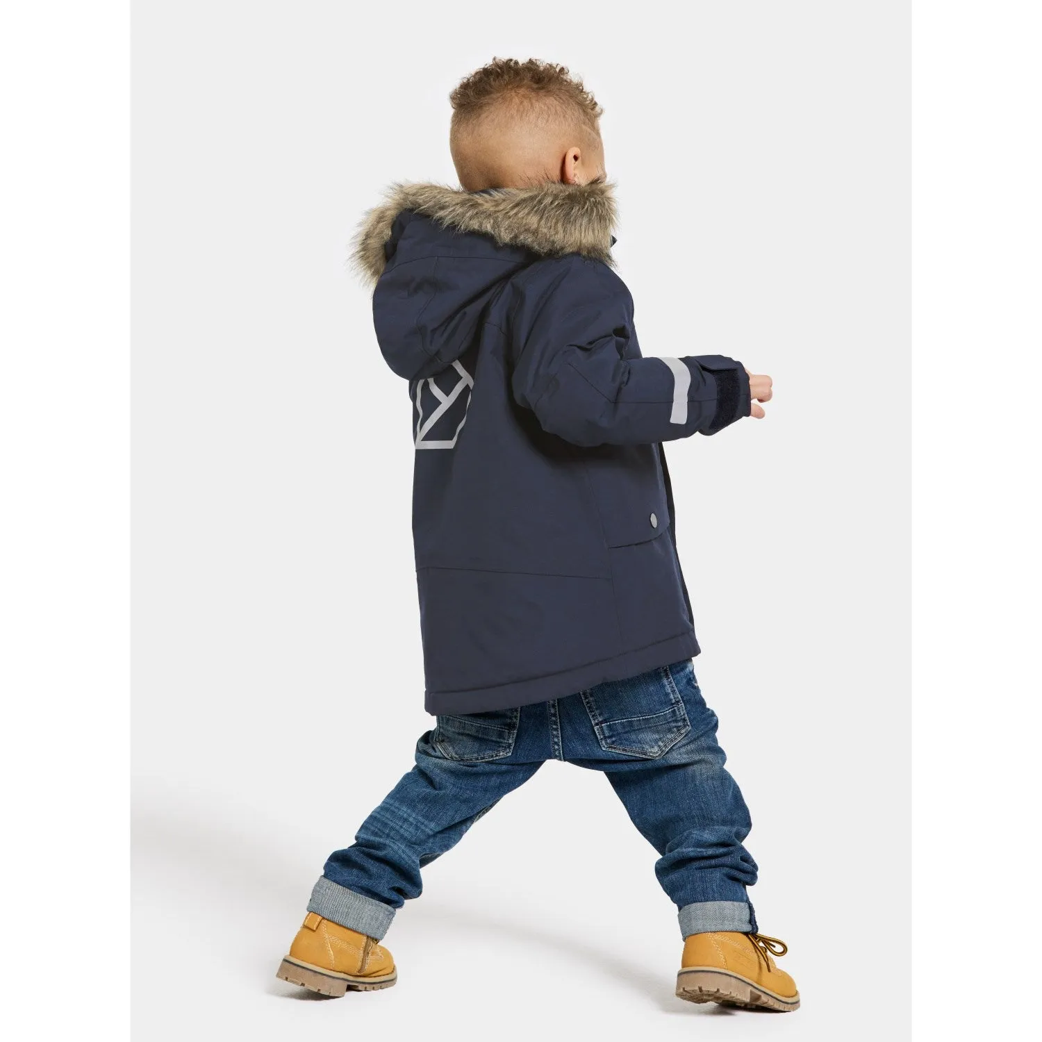 Didriksons Navy Bjrven Kids Parka 3