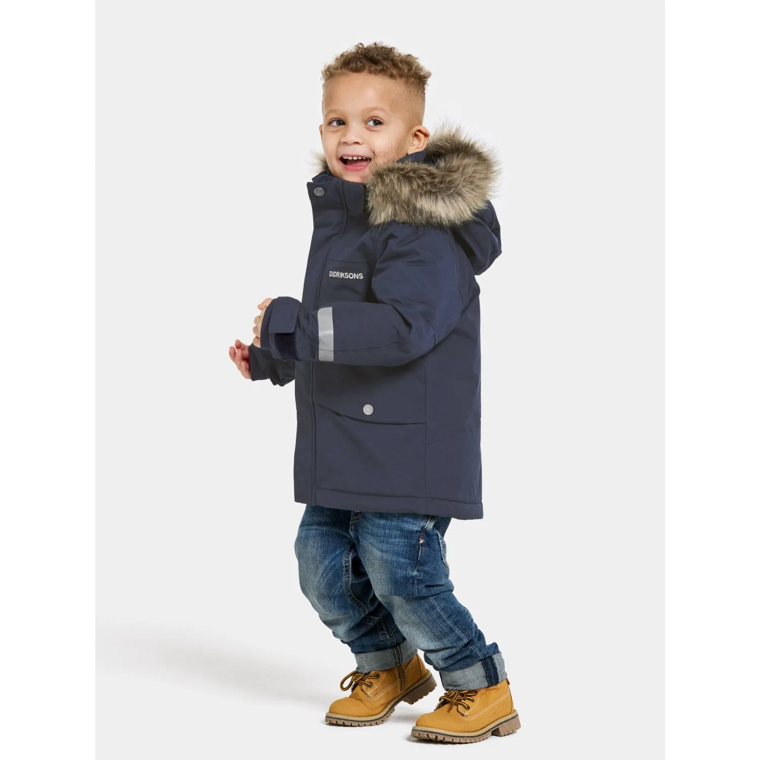 Didriksons Navy Bjrven Kids Parka 3