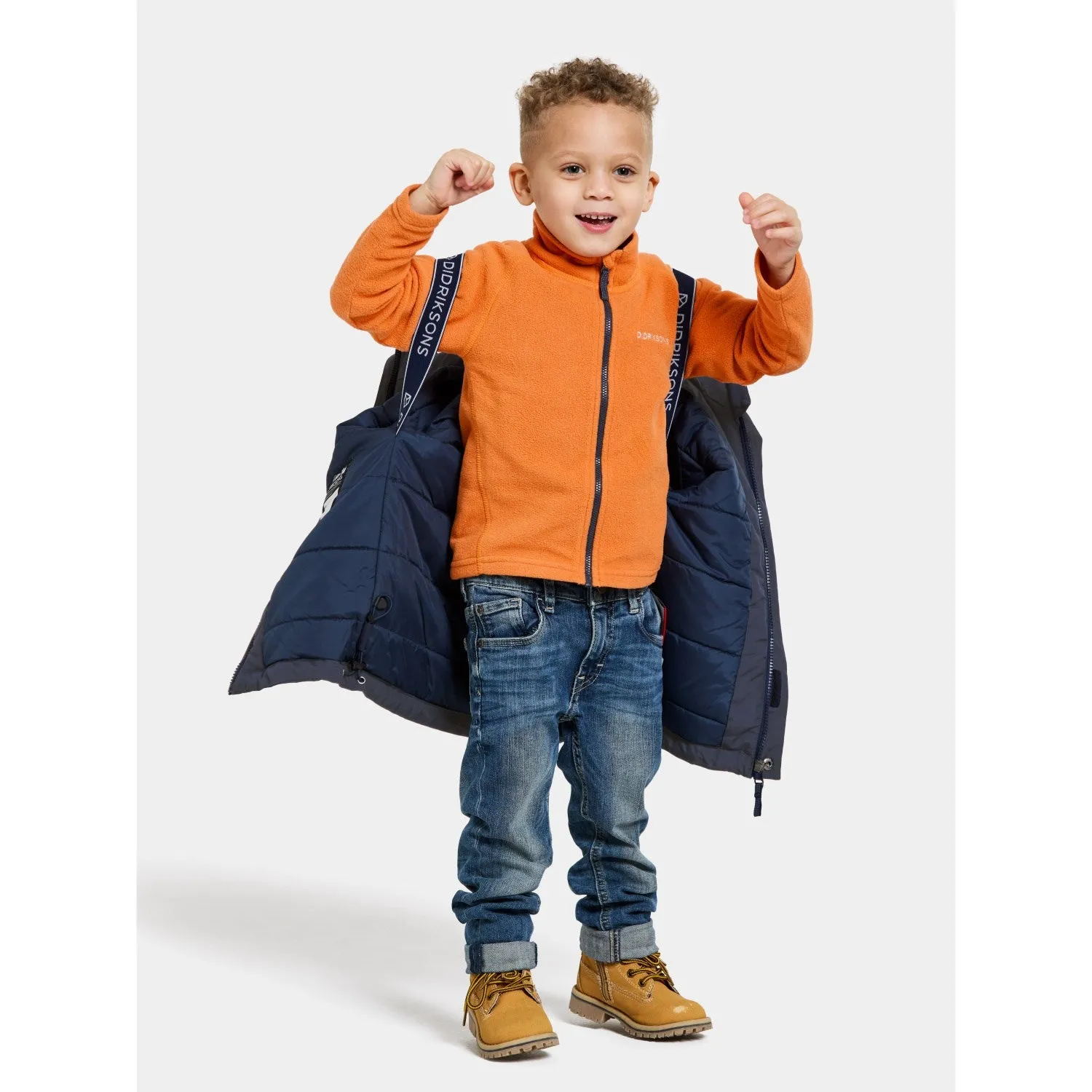 Didriksons Navy Bjrven Kids Parka 3