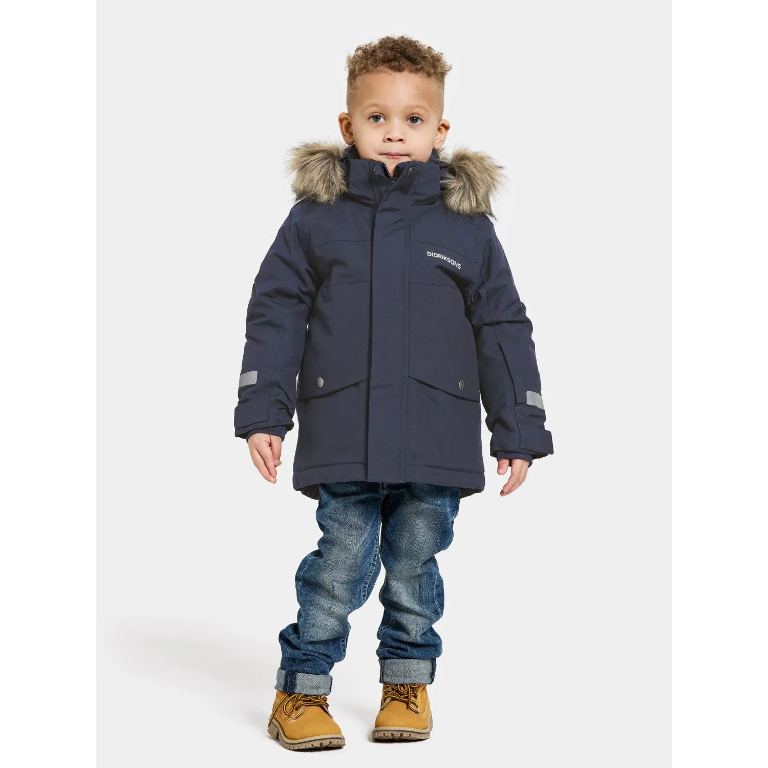 Didriksons Navy Bjrven Kids Parka 3