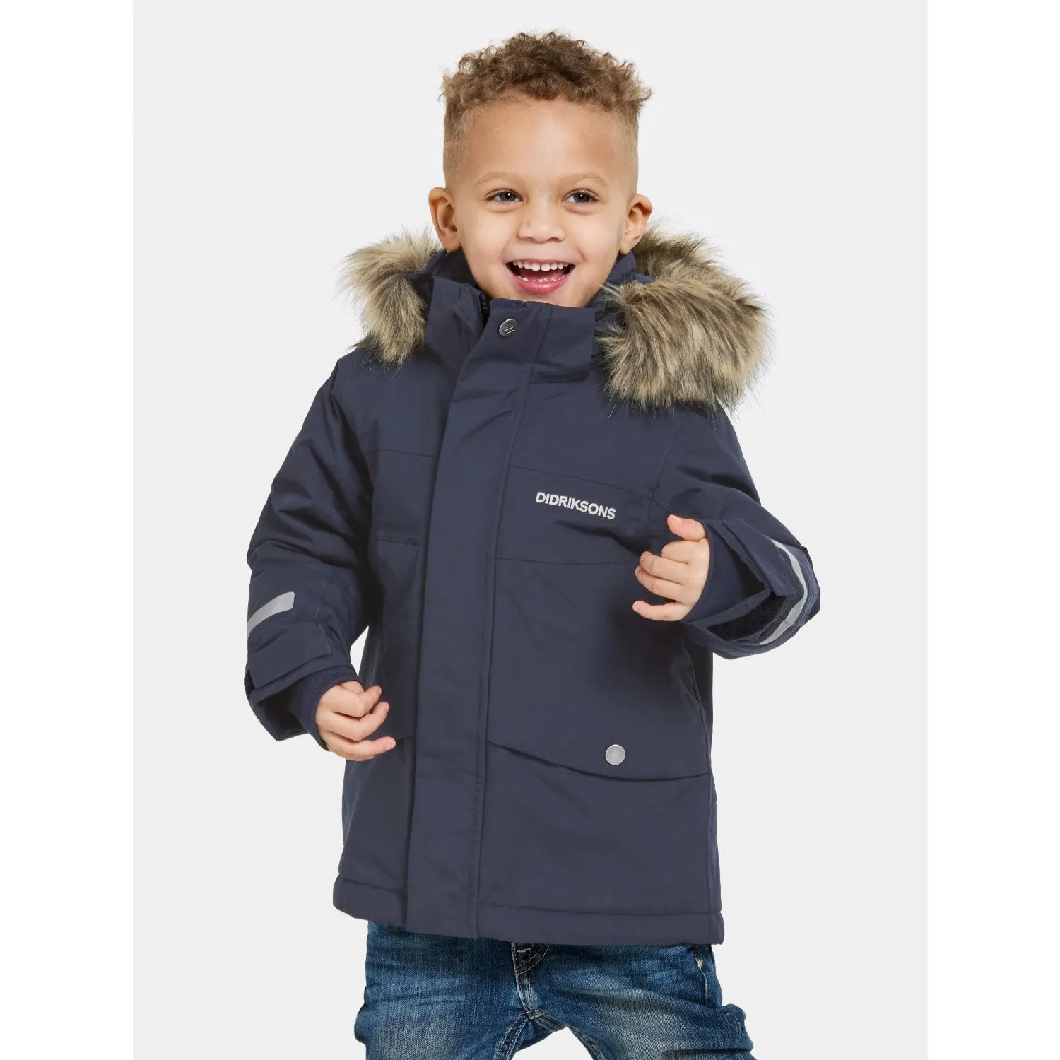 Didriksons Navy Bjrven Kids Parka 3