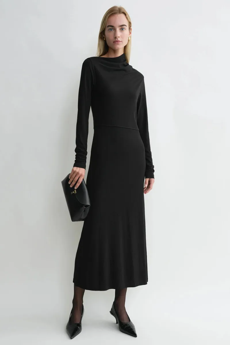 Draped Jersey Dress