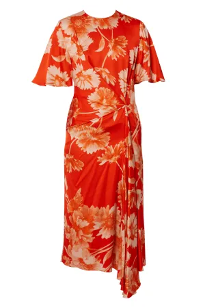 Draped Midi Dress
