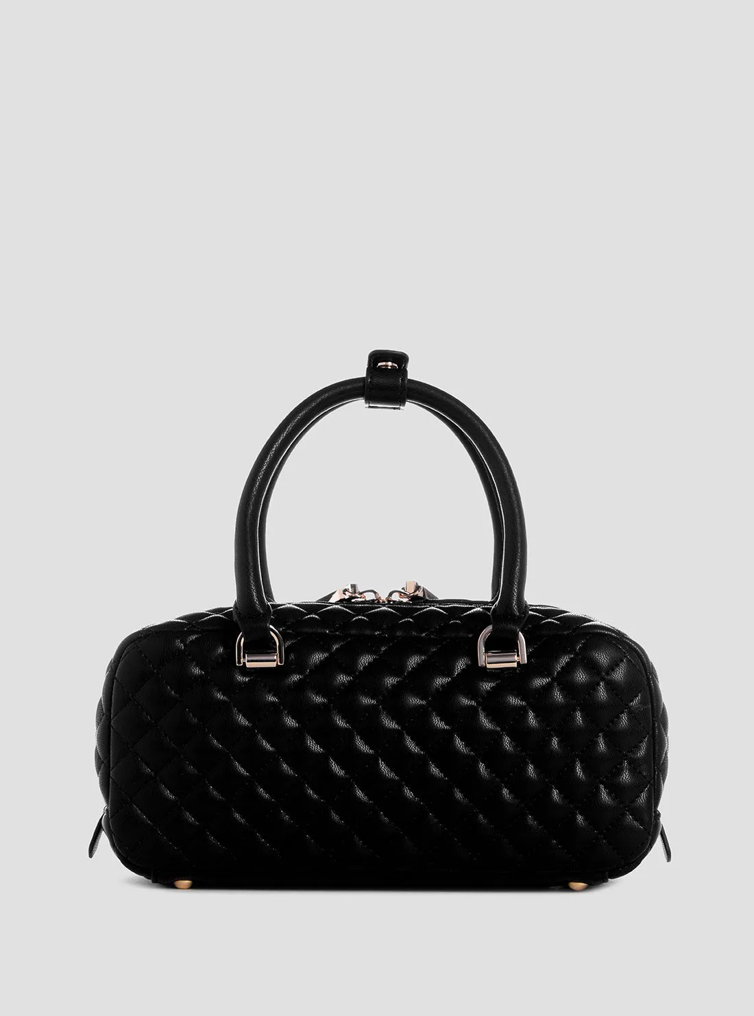 Eco Black Rianee Satchel Bag Guess
