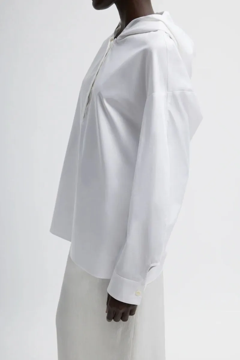 Eco Poplin Hooded Shirt