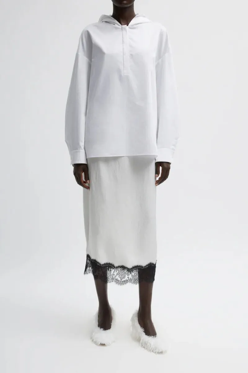 Eco Poplin Hooded Shirt
