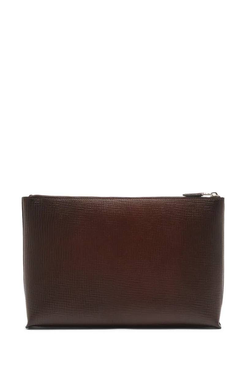 Embossed Leather Pouch