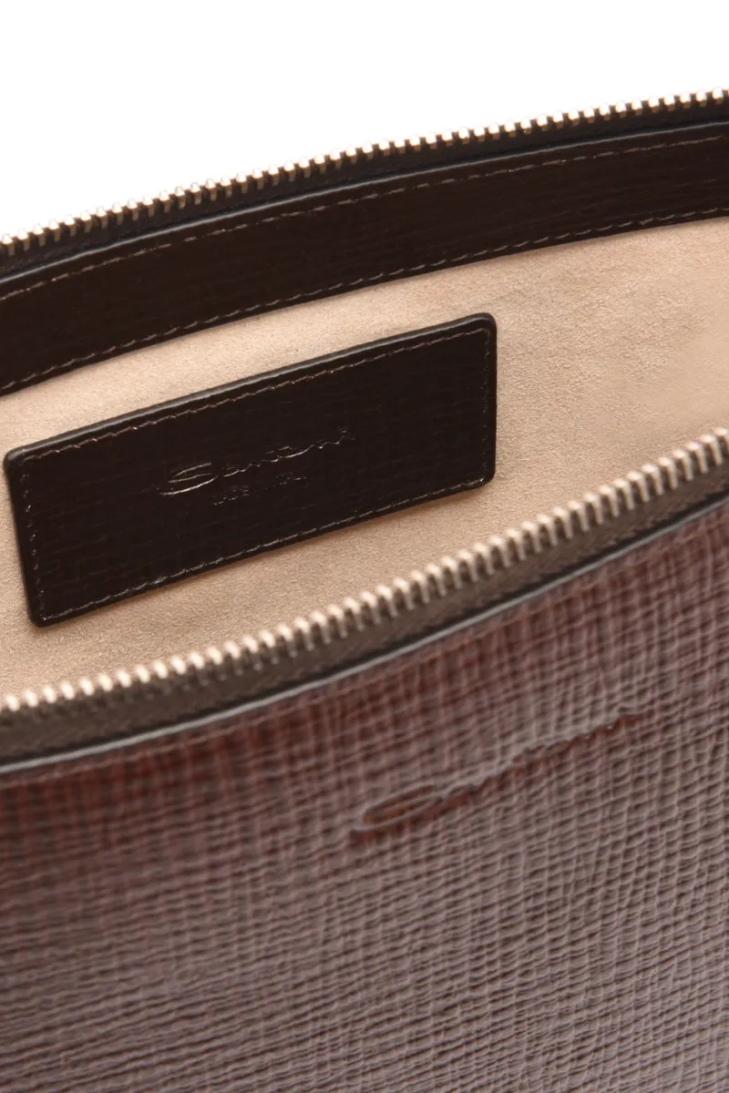 Embossed Leather Pouch