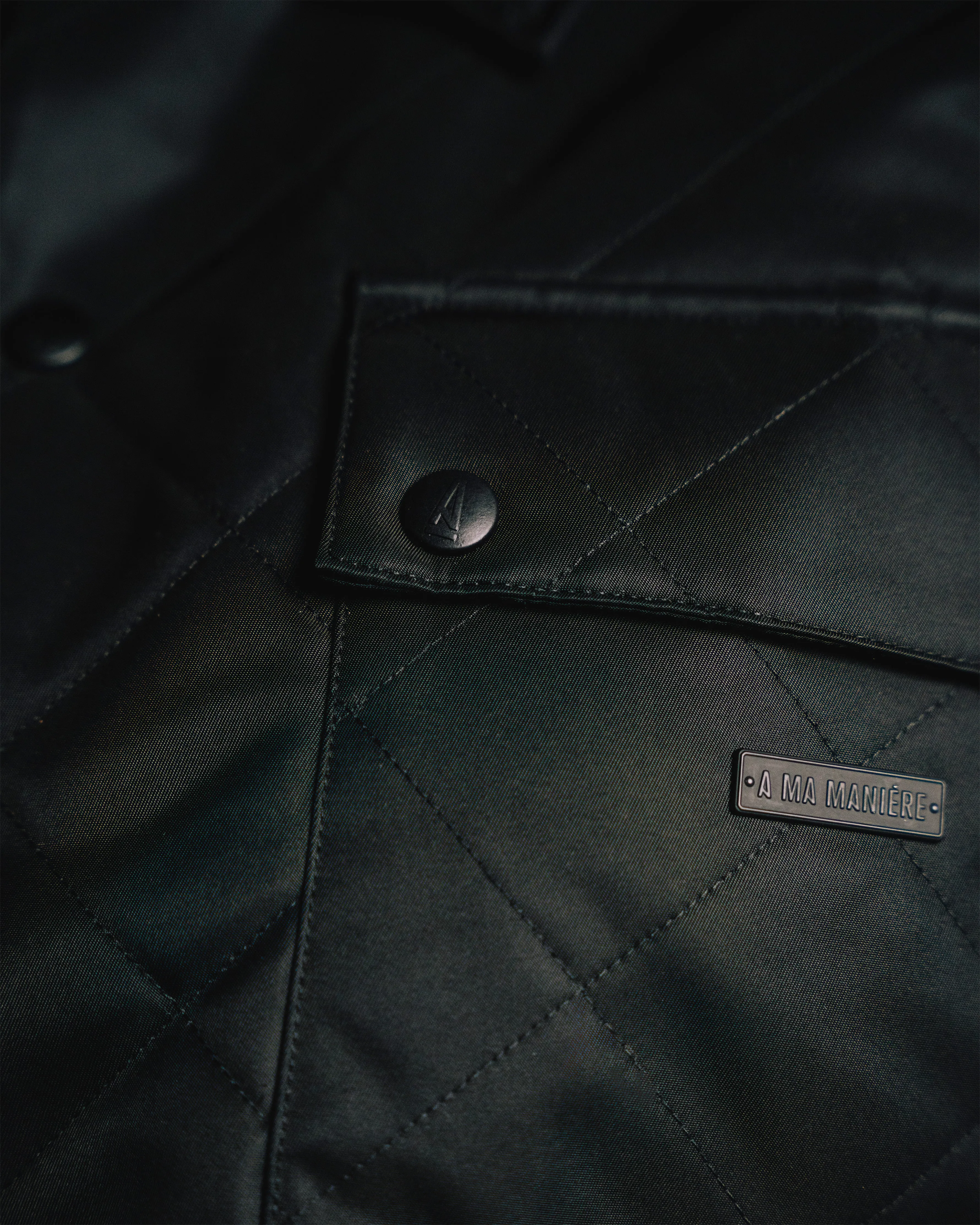ETRATEX NYLON QUILTED COACH JACKET