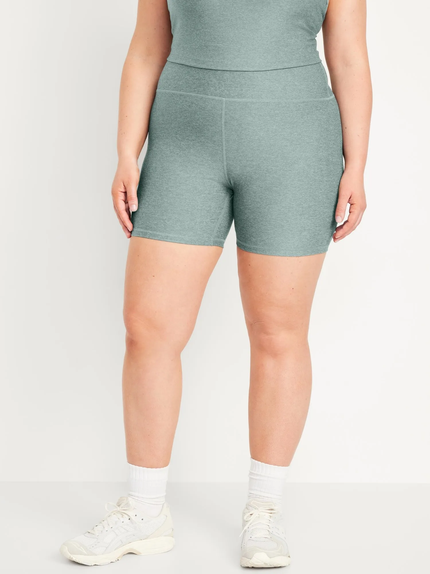 Extra High-Waisted Cloud  Biker Shorts -- 6-inch inseam