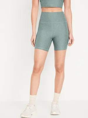 Extra High-Waisted Cloud  Biker Shorts -- 6-inch inseam