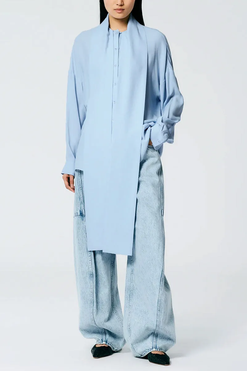 Feather Weight Eco Crepe Davenport Sculpted Shirt