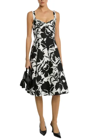 Floral Chin Bustier Dress