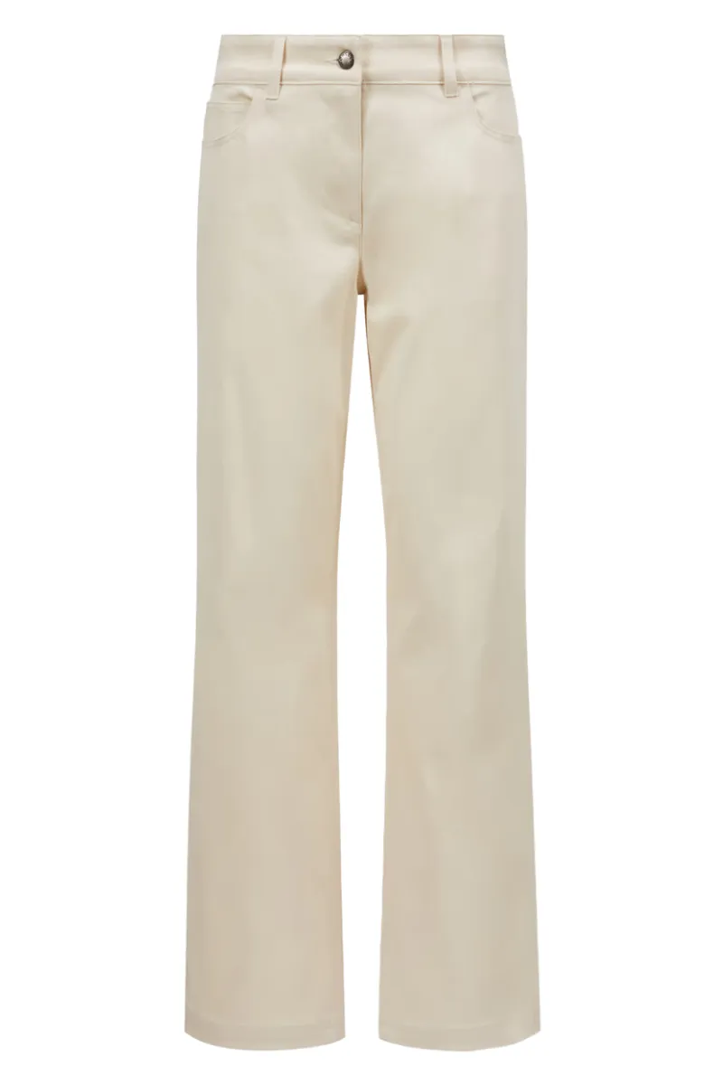 Gabardine Straight Leg Pants