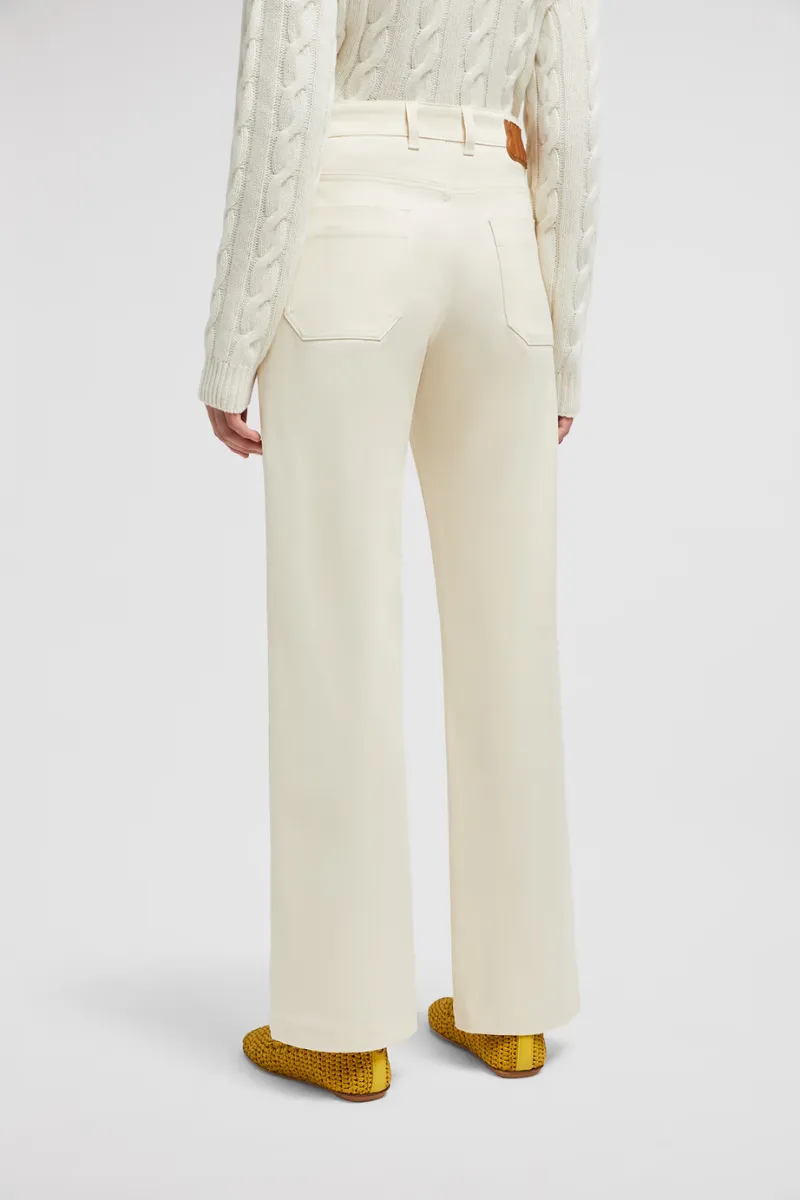 Gabardine Straight Leg Pants